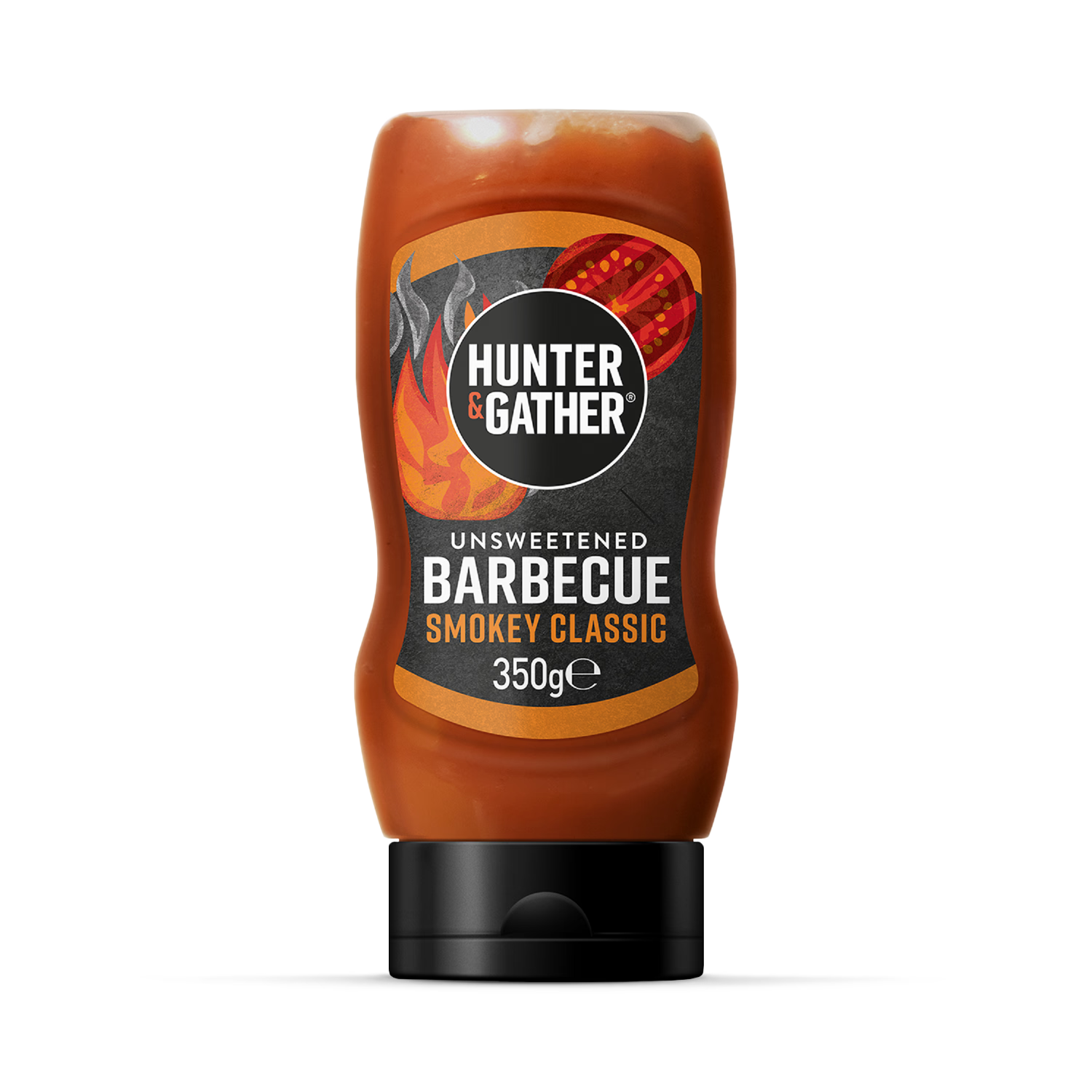 Hunter Gather Unsweetened BBQ Sauce Squeezy 350g