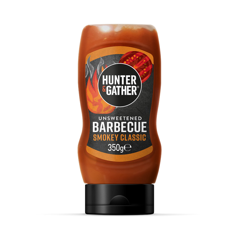 Hunter Gather Unsweetened BBQ Sauce Squeezy 350g