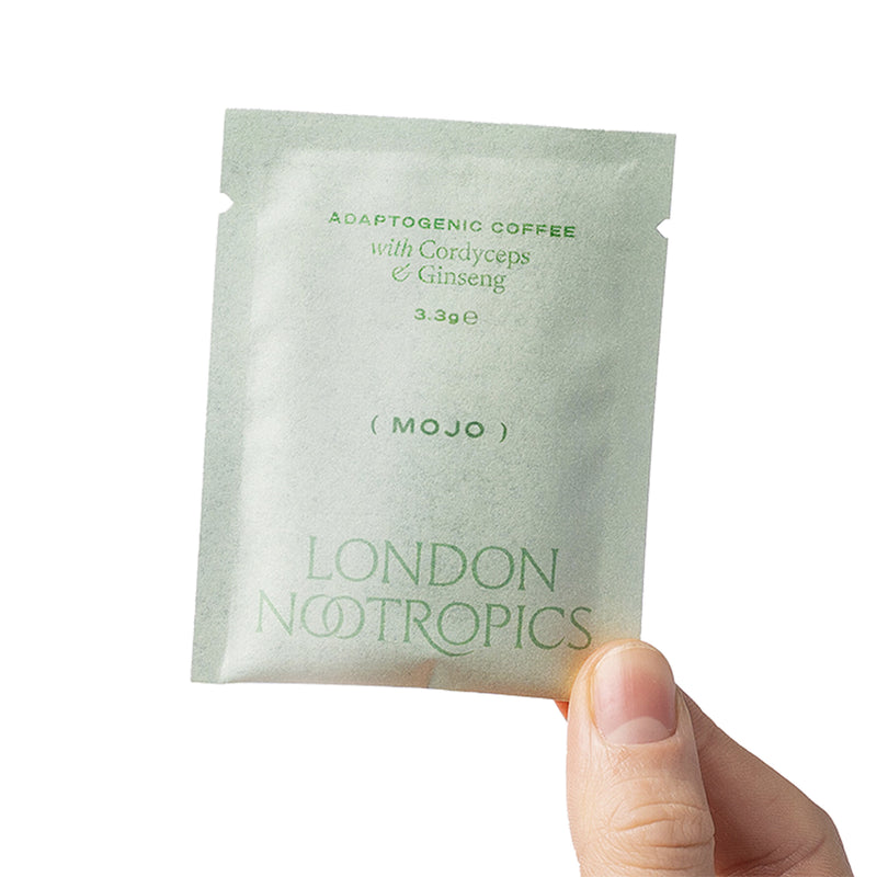London Nootropics Adaptogenic Coffee Selection Box Flow Zen Mojo 12 Sachets