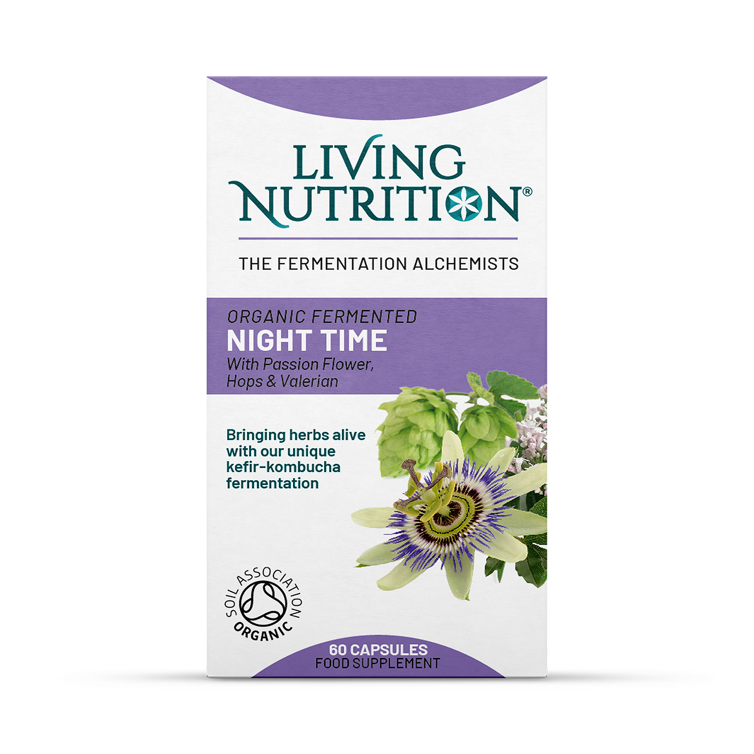 Living Nutrition Organic Fermented Night Time 60 Capsules