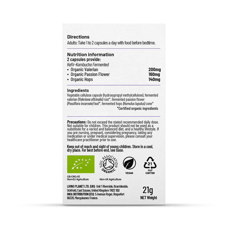 Living Nutrition Organic Fermented Night Time 60 Capsules