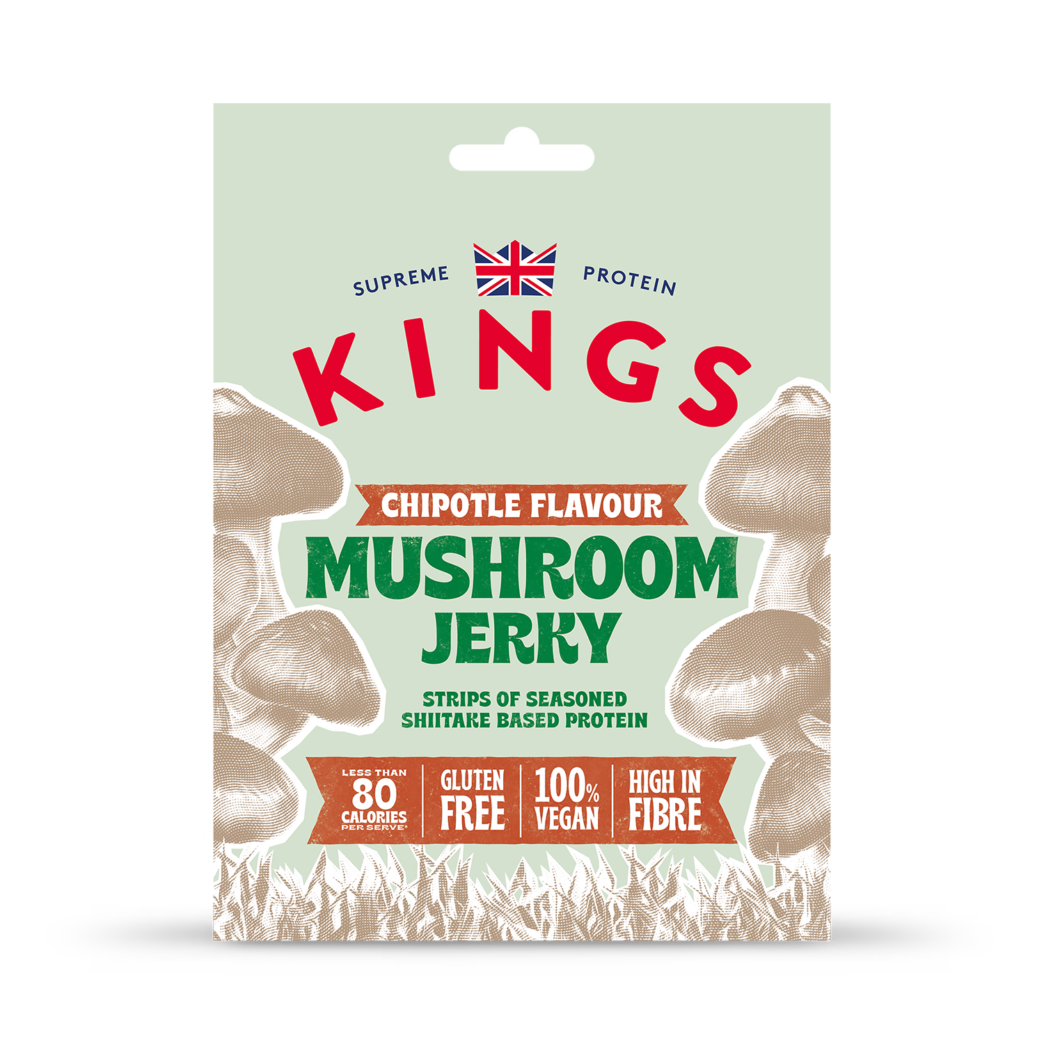 Kings Smoked Chipotle Mushroom Jerky 25g