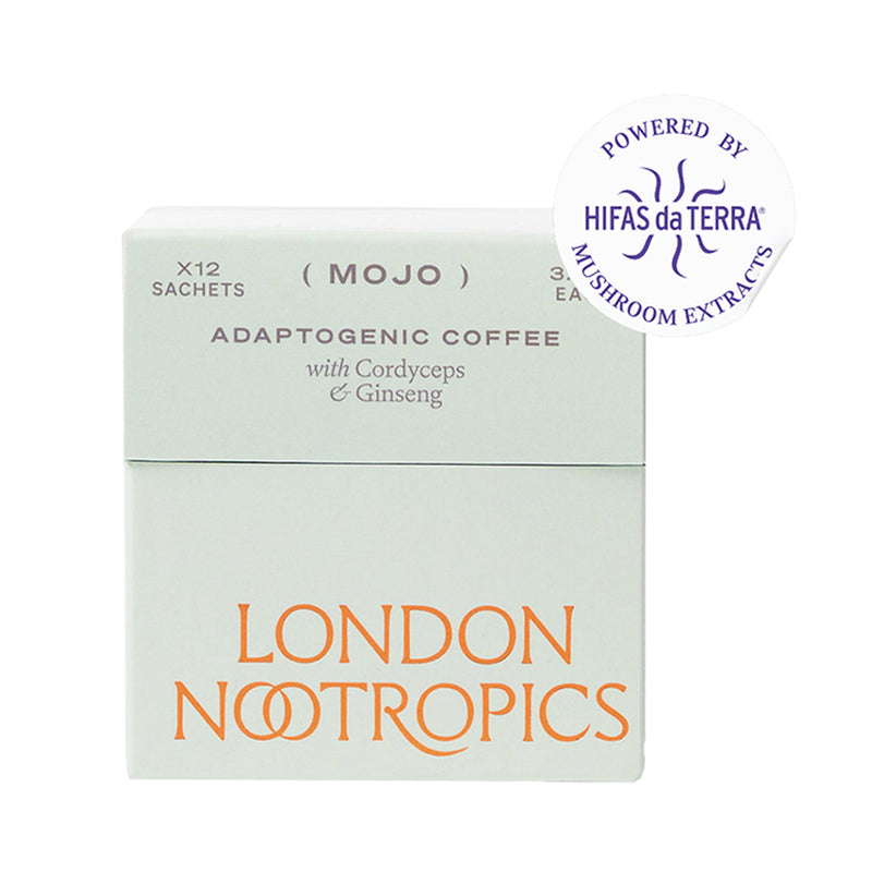 London Nootropics Mojo Adaptogenic Mushroom Coffee Cordyceps Ginseng 12x Sachets