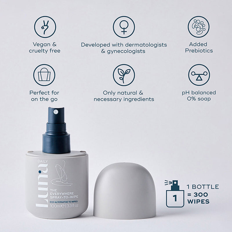 Luna Daily The Everywhere Spray-to-Wipe Original 100ml