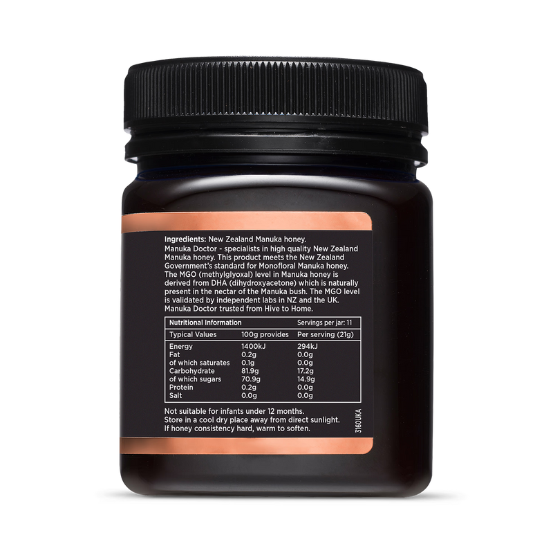 Manuka Doctor Monofloral Manuka Honey MGO 840 250g