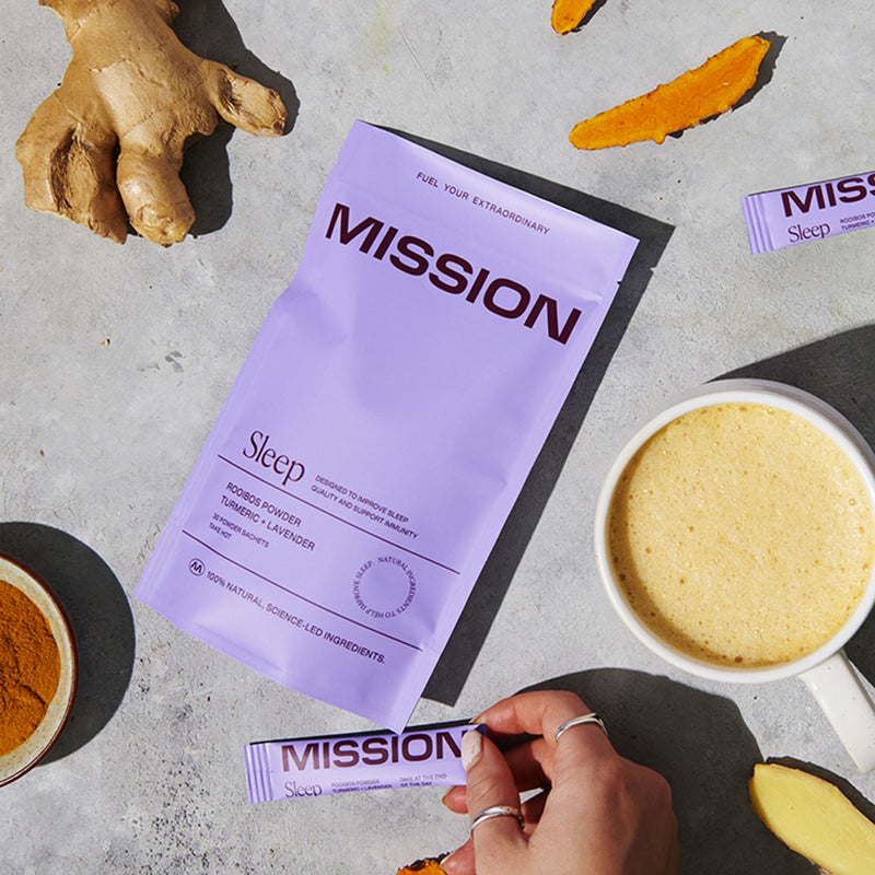 Mission Sleep Rooibos Powder Turmeric Lavender 30 Sachets