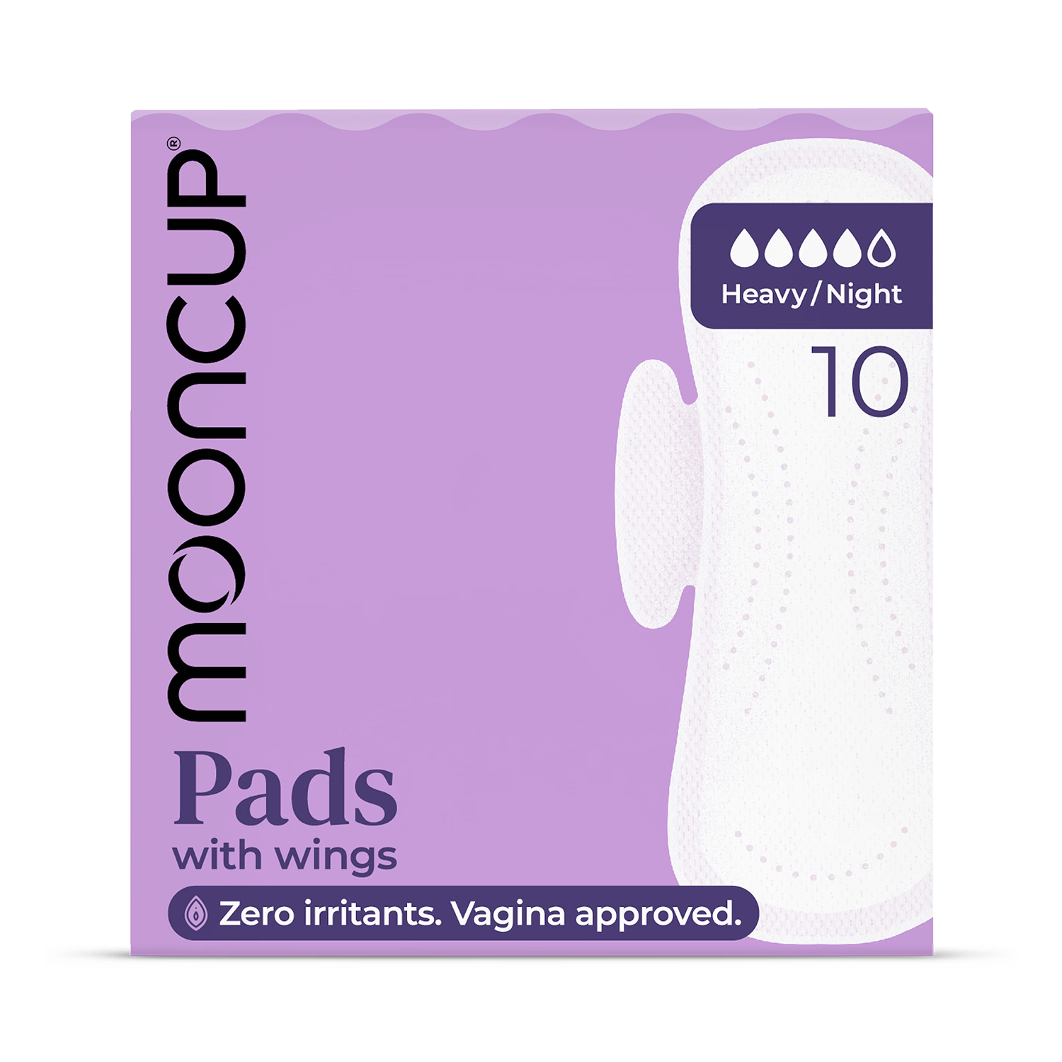 Mooncup Heavy Night Pads with Wings 10 Pack