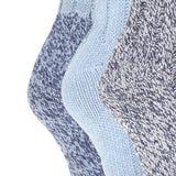 FLOSO Ladies/Womens Chunky Socks (Pack Of 3) (UK Shoe 4-7)