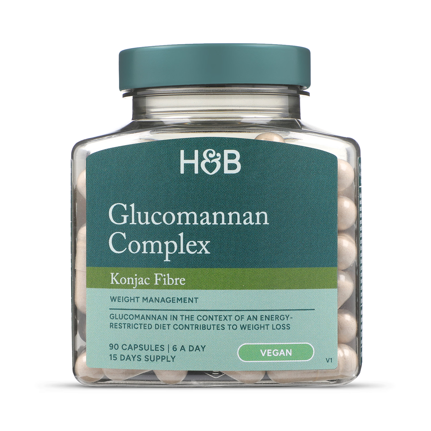 Holland Barrett Glucomannan 500mg 60 Capsules