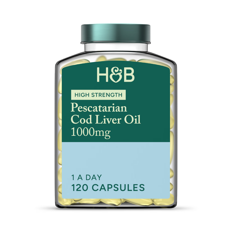 Holland Barrett Pure Cod Liver Oil 1000mg 120 Capsules