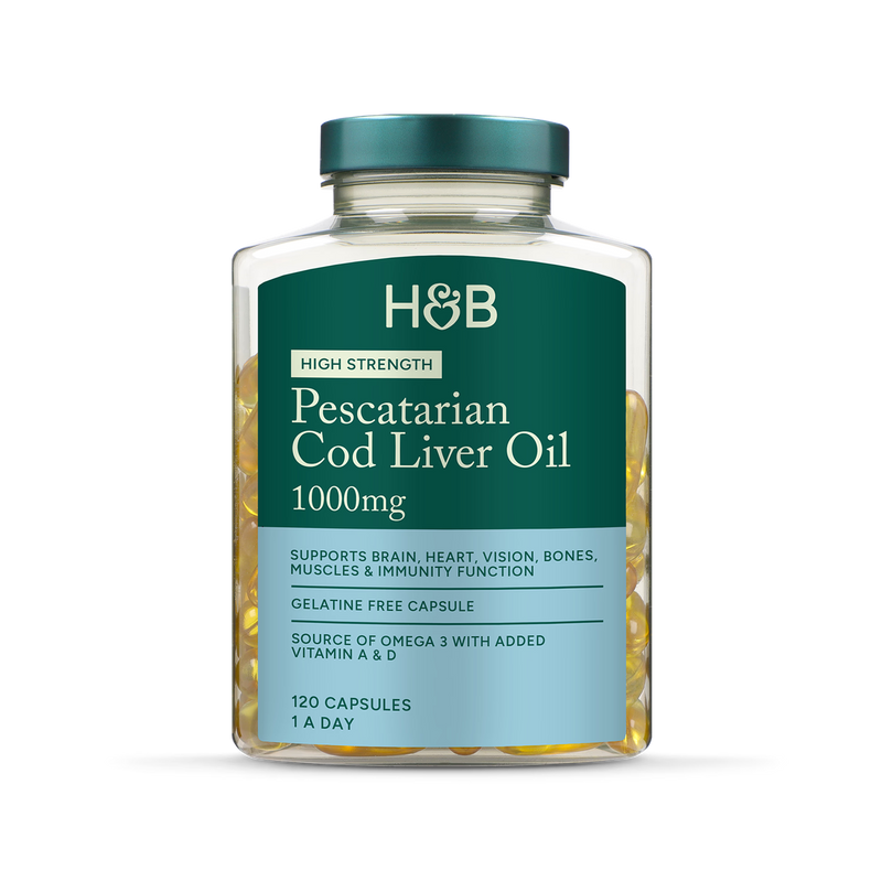 Holland Barrett Pure Cod Liver Oil 1000mg 120 Capsules