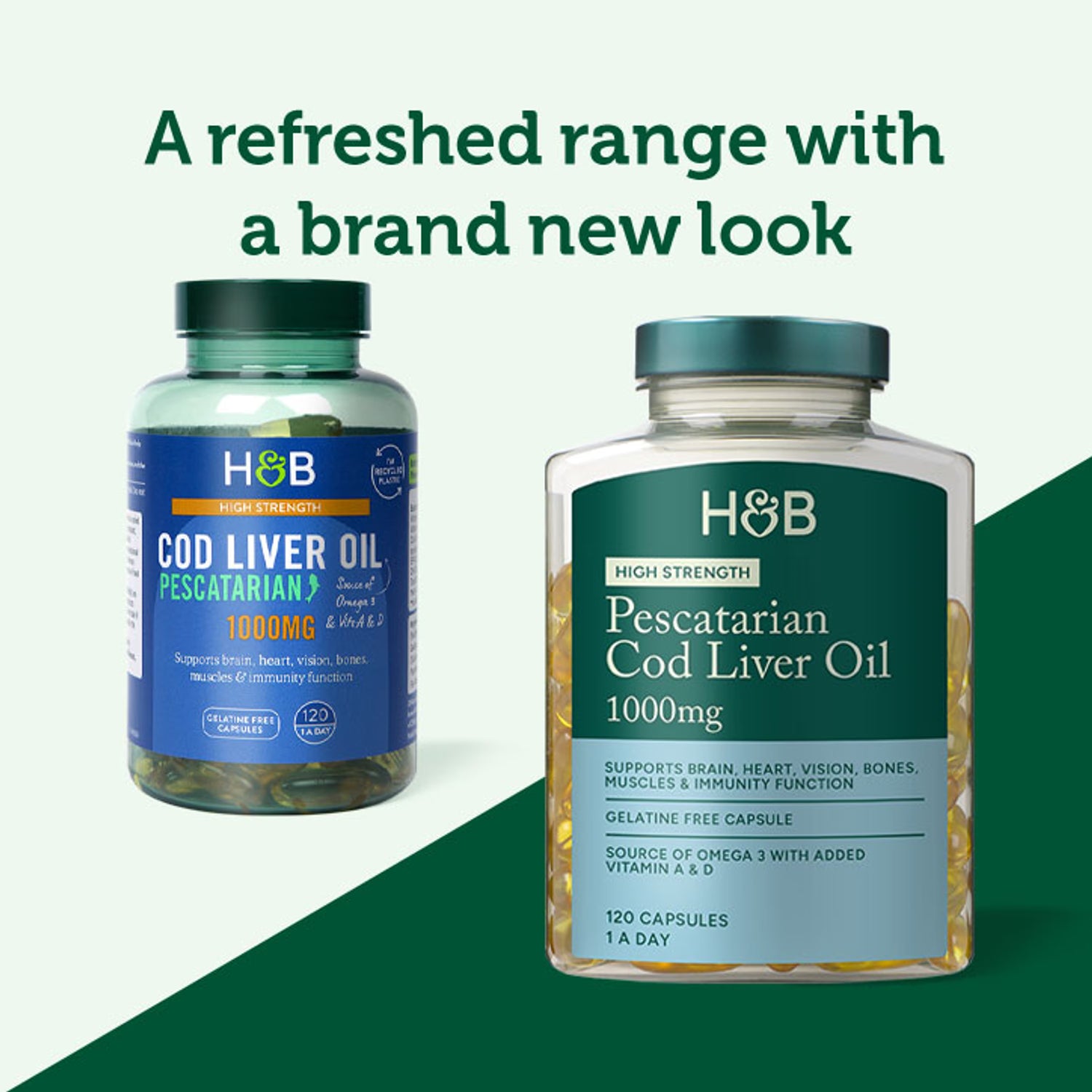 Holland Barrett Pure Cod Liver Oil 1000mg 120 Capsules