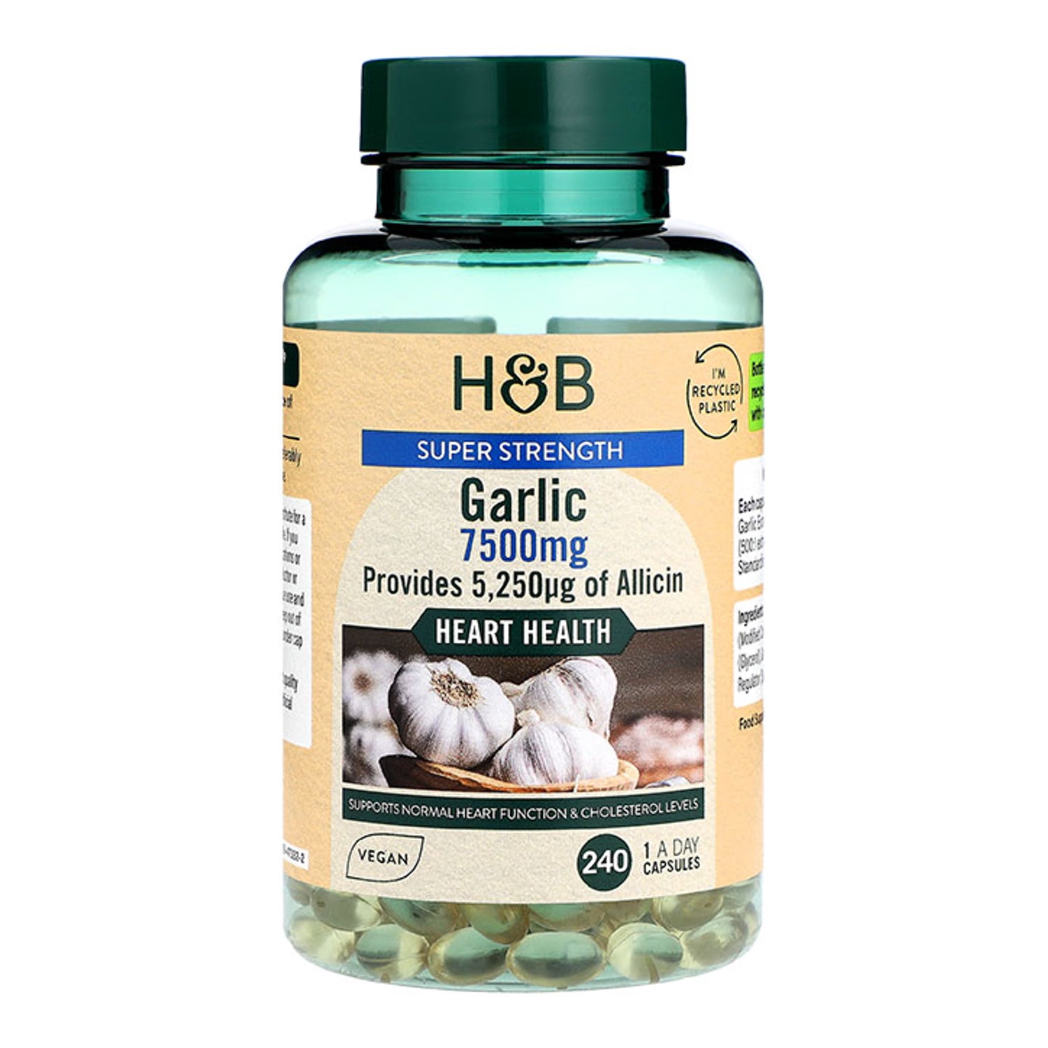 High Potency Garlic Extract 7500mg 240 Capsules