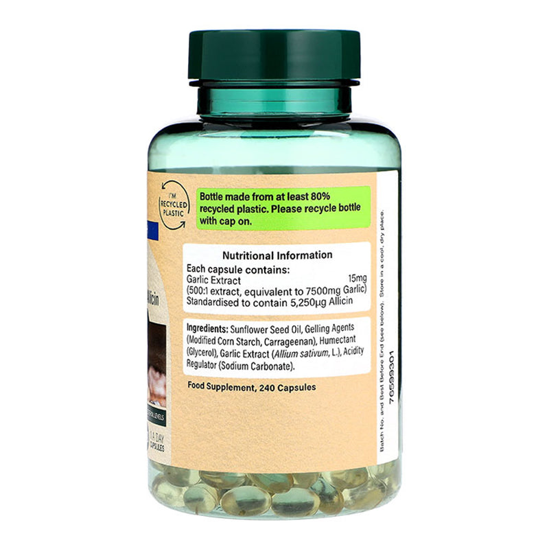 High Potency Garlic Extract 7500mg 240 Capsules