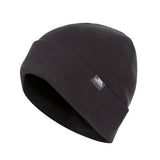 Reflective Double Layer Knit Beanie with Turned Up Cuff