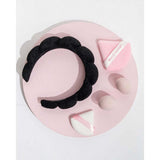Makeup Application Set with Cloud Headband, Blending Sponges, and Powder Puffs (Black)