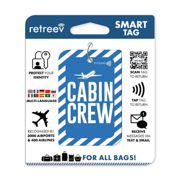 Durable Smart Tracking Tag with Steel-Reinforced Ring for Global Luggage Security