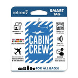 Durable Smart Tracking Tag with Steel-Reinforced Ring for Global Luggage Security