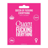 Vinyl Sticker Set with Crown and Text Design (Pack of 5)