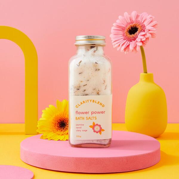 Flower Power Bath Salts with Soothing Essential Oils 335g