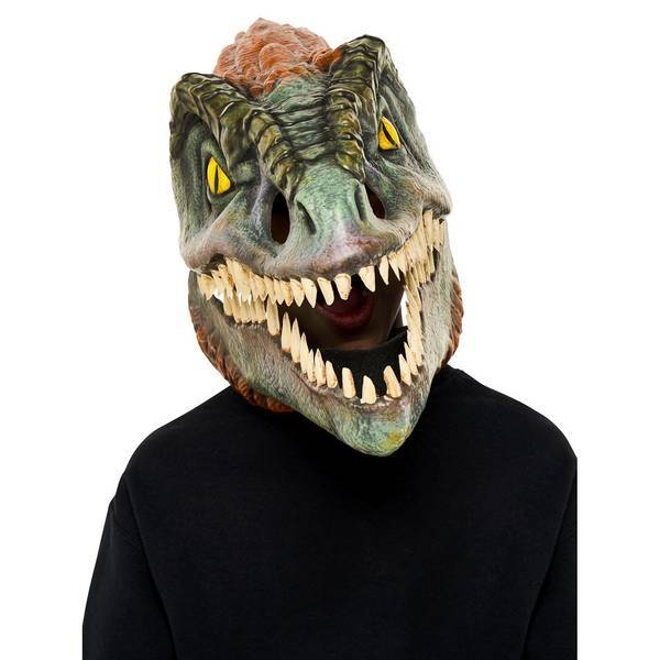 Three-Dimensional Pyroraptor Dinosaur Mask with Movable Jaws 28cm x 41cm