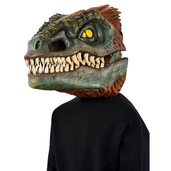 Three-Dimensional Pyroraptor Dinosaur Mask with Movable Jaws 28cm x 41cm