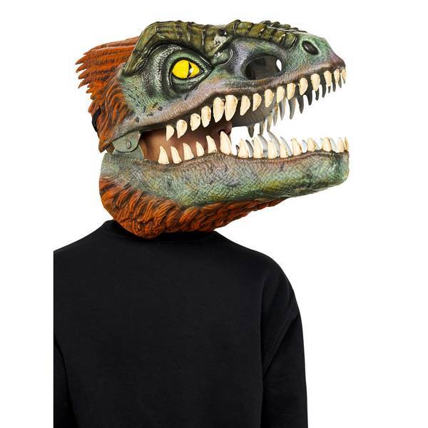 Three-Dimensional Pyroraptor Dinosaur Mask with Movable Jaws 28cm x 41cm
