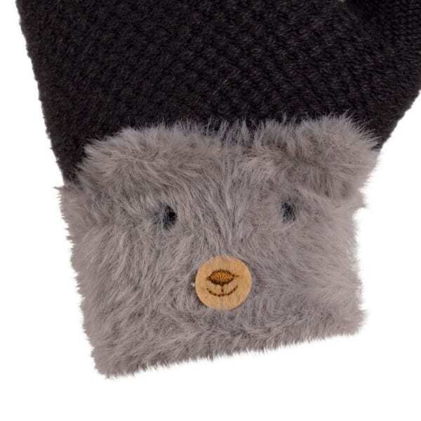 Knitted Thermal Gloves for Children Ages 2-4 Years