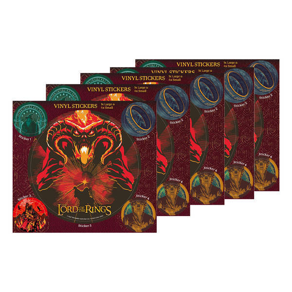 Lord of the Rings Characters Vinyl Stickers - Pack of 5