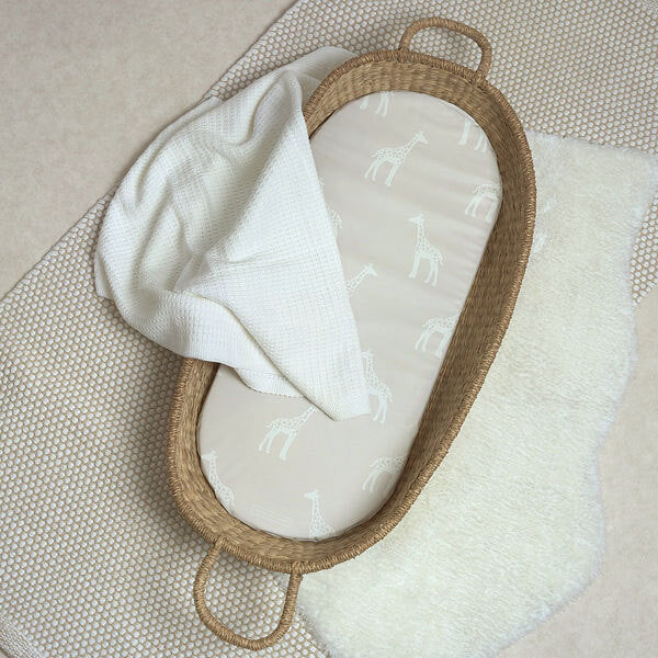 Oval Baby Changing Mat for Baskets with Nursery-Grade Foam and Waterproof PVC, 70x30x2cm