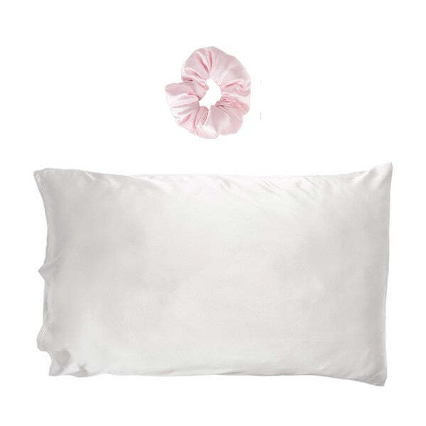 Satin Pillowcase and Cloud Scrunchie Hair Care Set