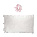 Satin Pillowcase and Cloud Scrunchie Hair Care Set