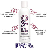 Moisturizing Leave-In Conditioner and Detangle Spray Bundle for Curly Hair, 3 x 250ml