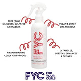 Moisturizing Leave-In Conditioner and Detangle Spray Bundle for Curly Hair, 3 x 250ml