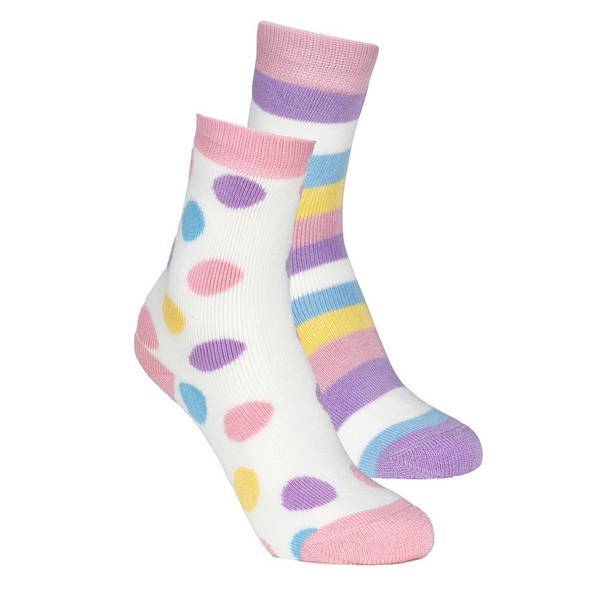 Kids' Acrylic Boot Socks Pack of 4 Size 9-12 with Patterned Design