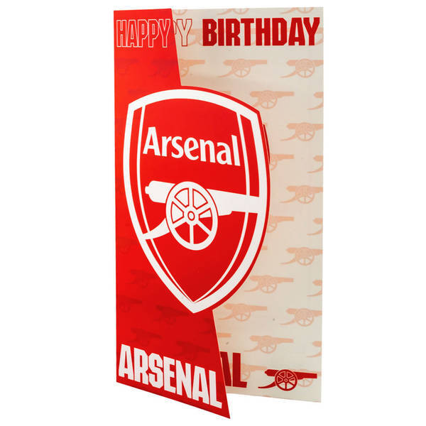Crest Design Birthday Card with Repeat Print and Text, FSC Certified, Recyclable, 22cm x 12cm