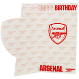 Crest Design Birthday Card with Repeat Print and Text, FSC Certified, Recyclable, 22cm x 12cm