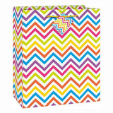 Chevron Design Party Gift Bag with Carry Handle