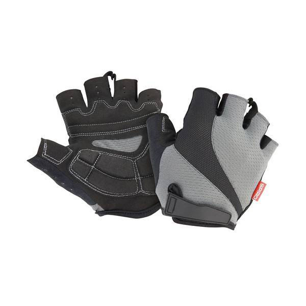 Adult Short Fingerless Gloves with Padded Palm and Adjustable Closure