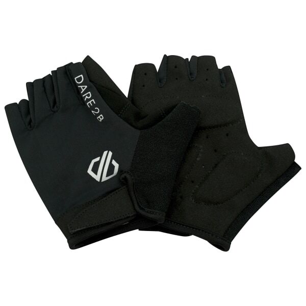 Fingerless Cycling Gloves for Women with Suede Grip and Reflective Detail (Medium)