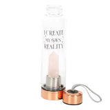 Glass Rose Quartz Water Bottle 511ml