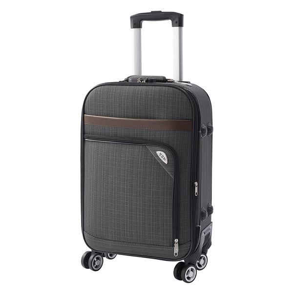 20-Inch Softshell Expandable Travel Suitcase with Combination Lock