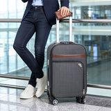 20-Inch Softshell Expandable Travel Suitcase with Combination Lock