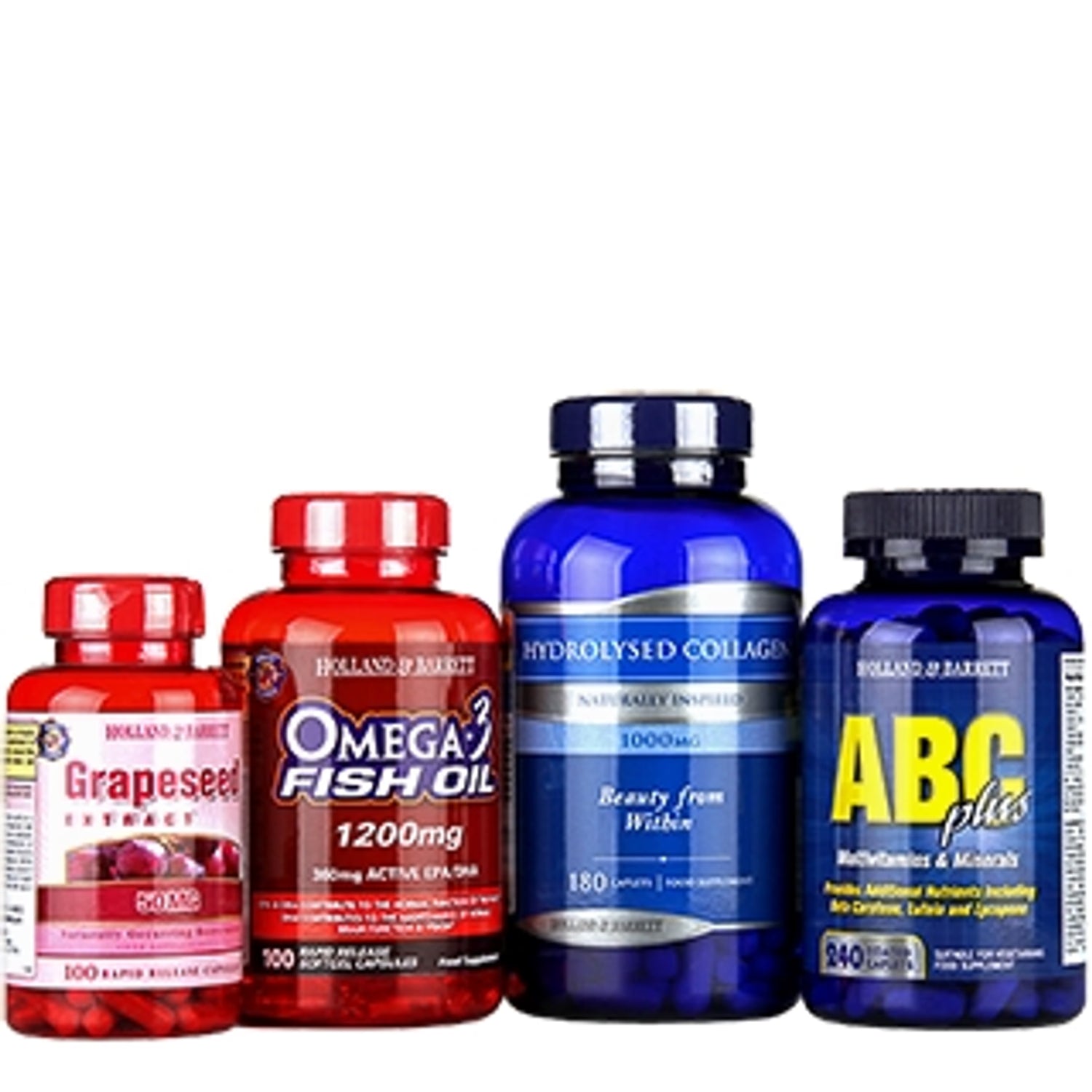 Multi-Nutrient Health Supplement Bundle with Collagen and Omega-3