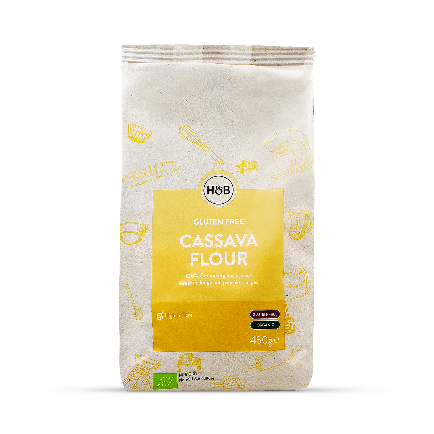 Gluten-Free Organic Cassava Flour 450g