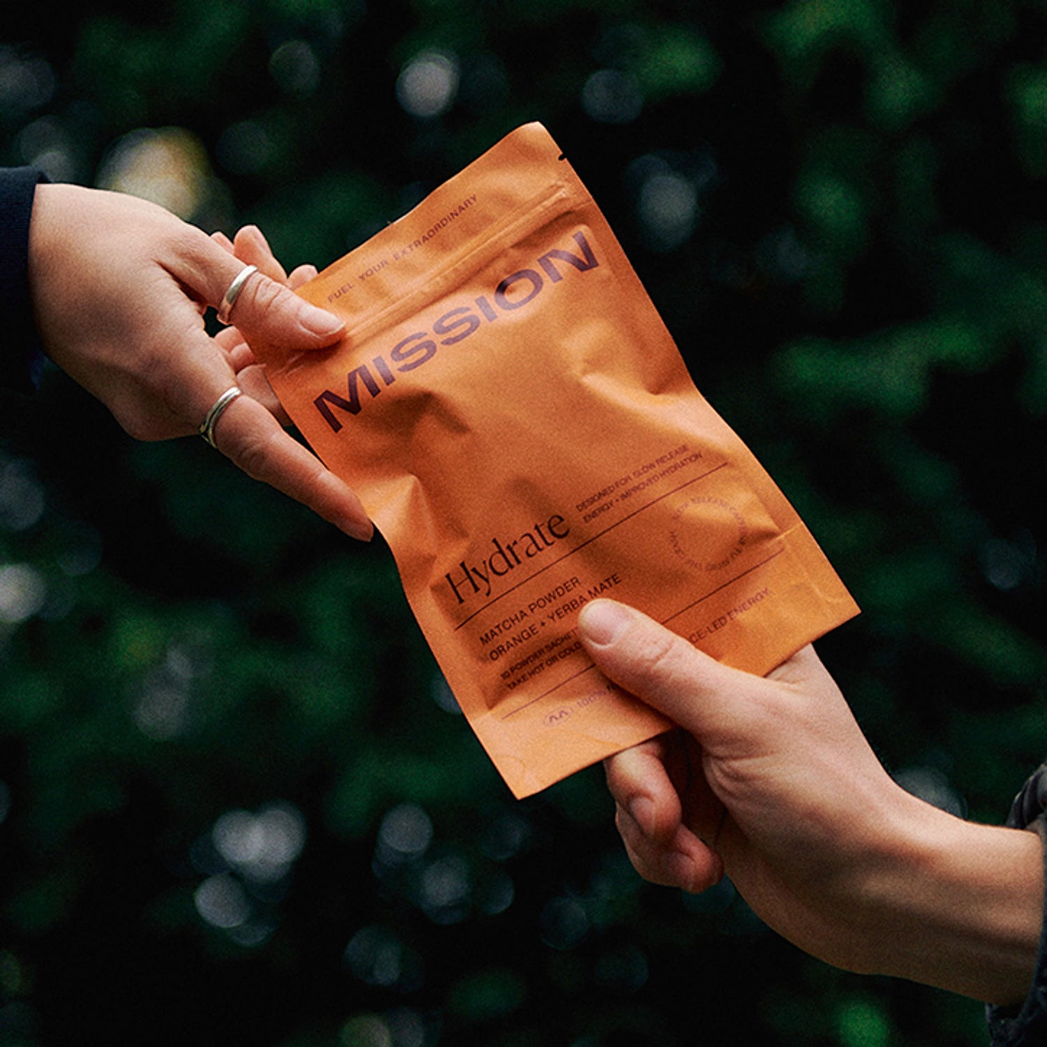 Hydrating Matcha Orange Yerba Mate Powder 30 Sachets