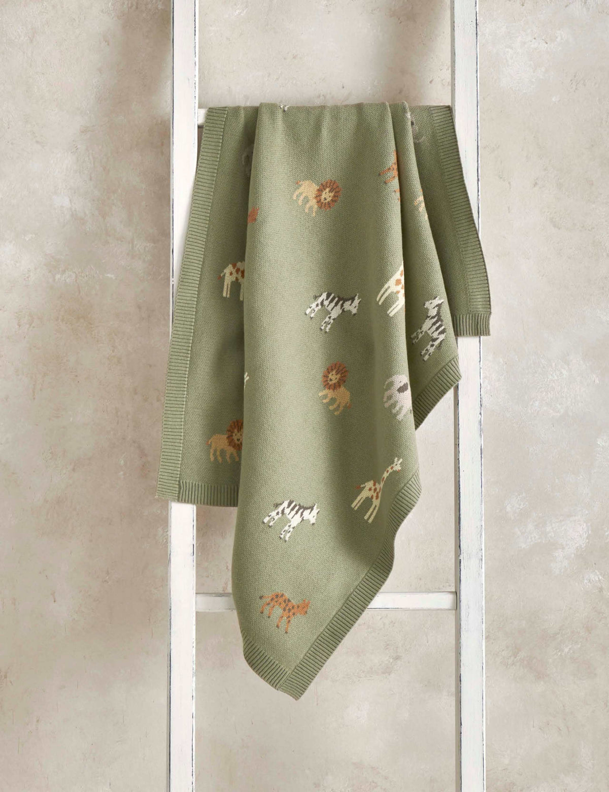 Mamas & Papas safari knitted blanket, UK version