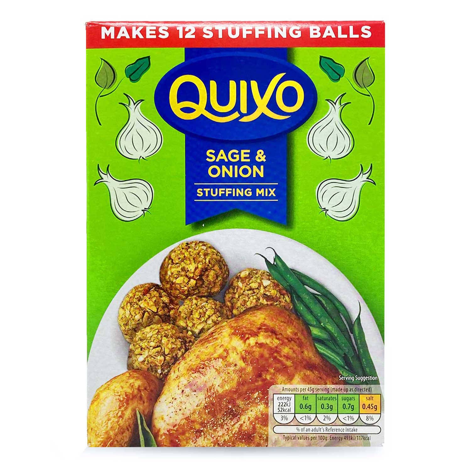 Sage and onion stuffing mix for roast dinners, imported from the UK