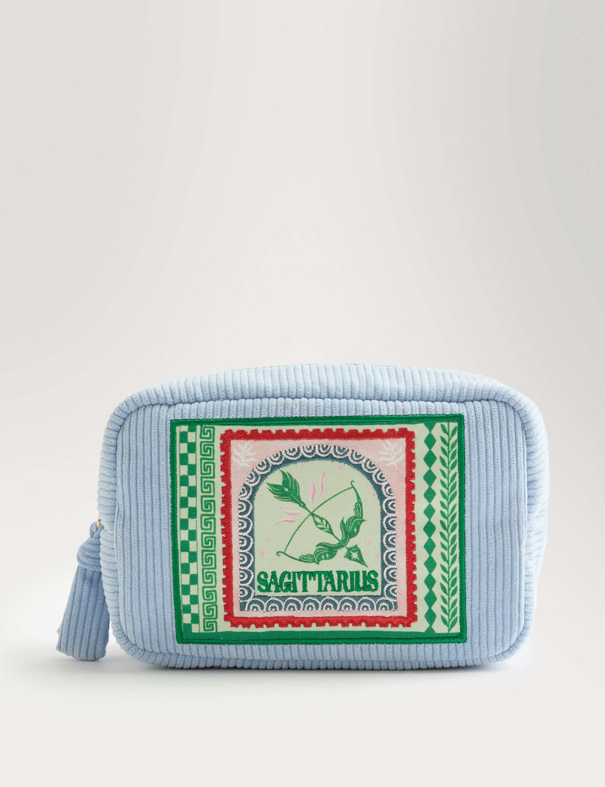 Sagittarius embroidered cord toiletry bag - British product