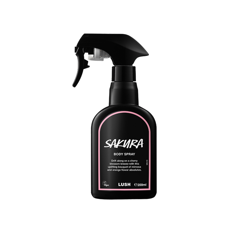 Lush Sakura body spray with cherry blossom fragrance - British product